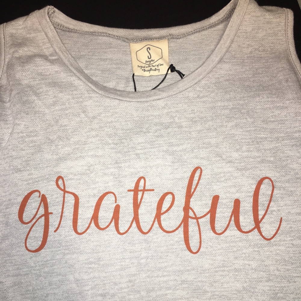 Daisy Rae “Grateful” Cold Shoulder Top - Picture 9 of 10